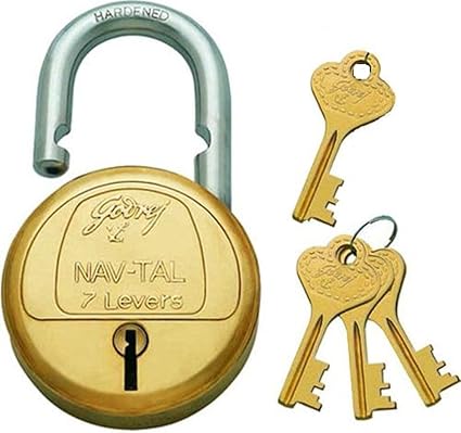 Godrej Nav-Tal 7 Levers 4 Keys Padlock