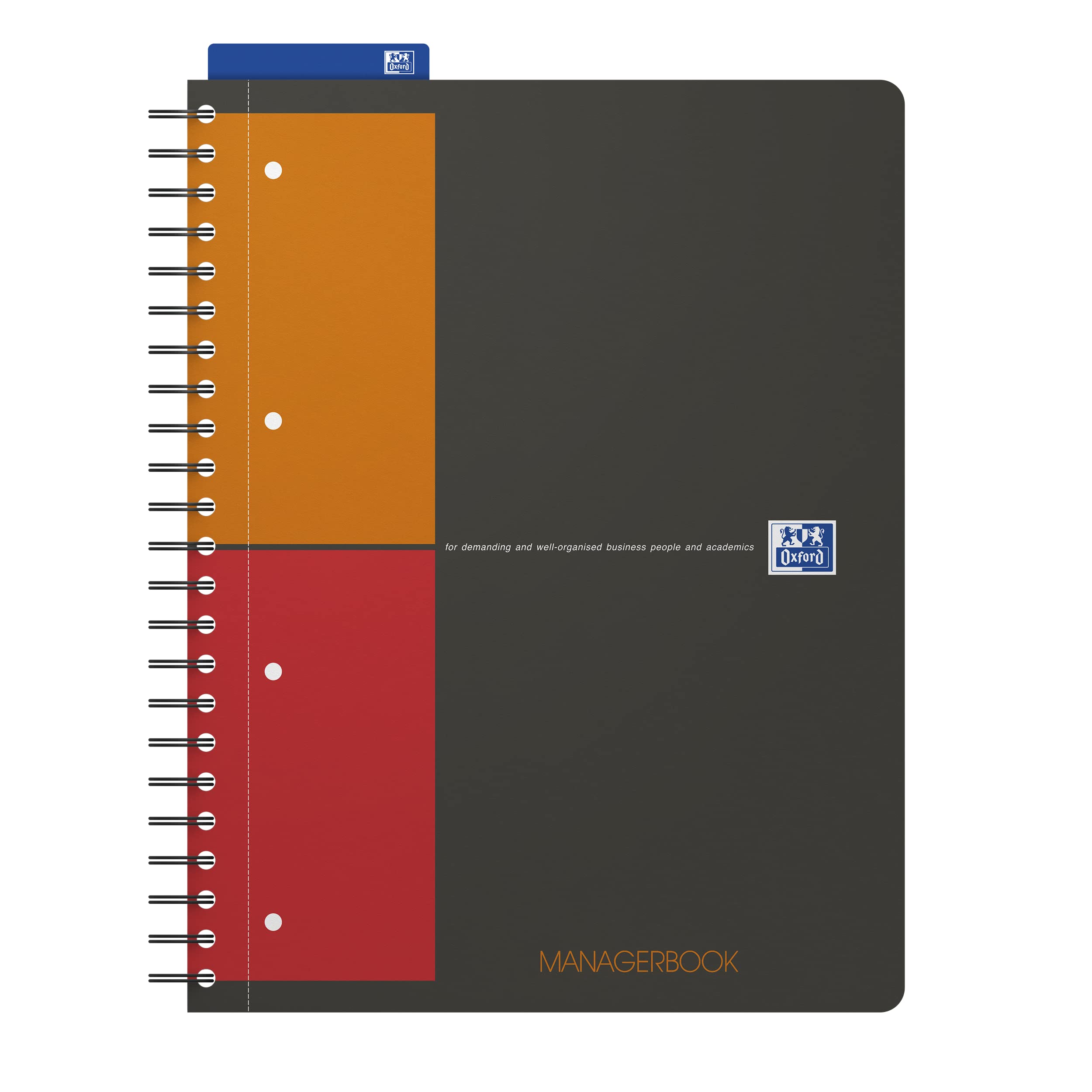 Oxford International, A4 Notebook, Poly, Managers Book, Wirebound, Lined, 1 Notebook — image 1