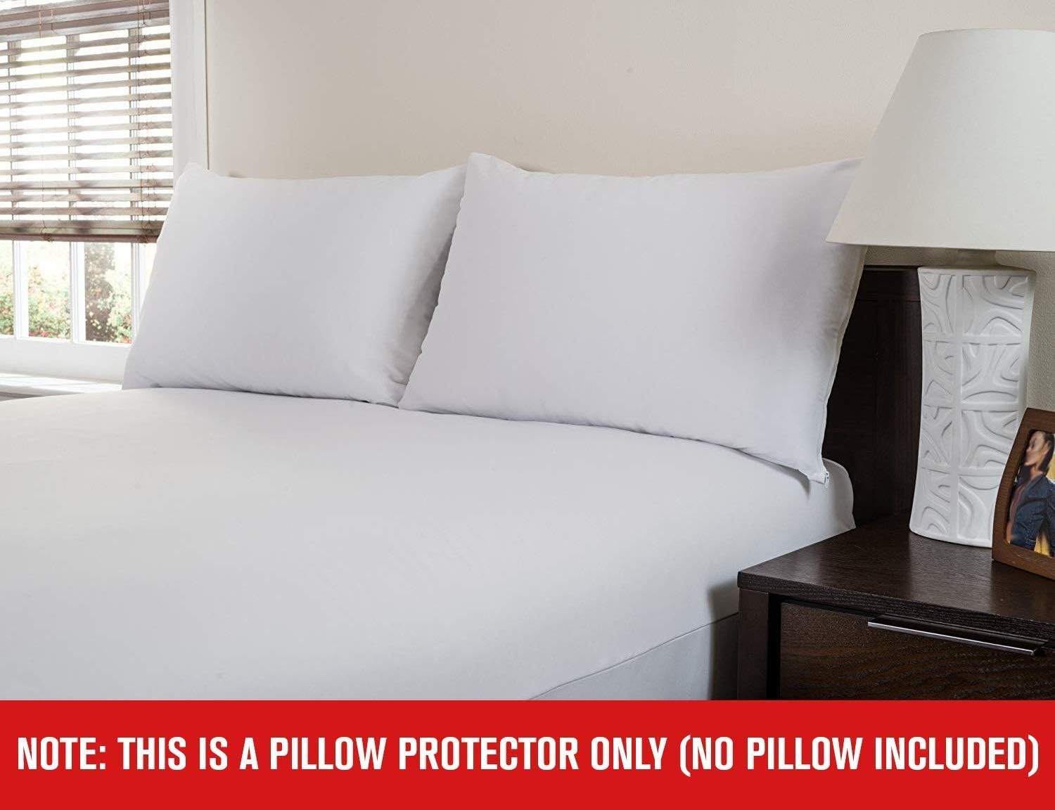 Guardmax Waterproof Pillow Protectors Standard Bed Bug Proof | Hypoallergenic Zippered Encasement Covers | Set of 4 Standard Size (20"x26"): Home & Kitchen