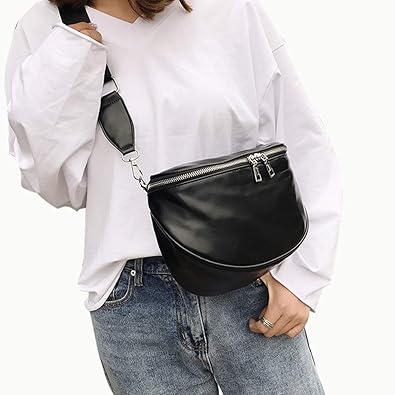 Amazon ボディバッグ ウエストポーチ おしゃれ 日常で使い回し抜群の形とカラー 容量も入り斜めがけだから更に便利 黒 バッグ スーツケース