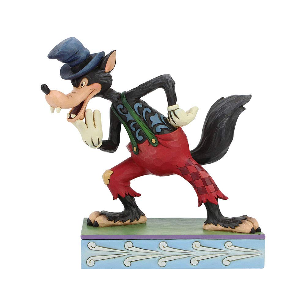 Disney Traditions I'll Huff And I'll Puff Wolf Figurine