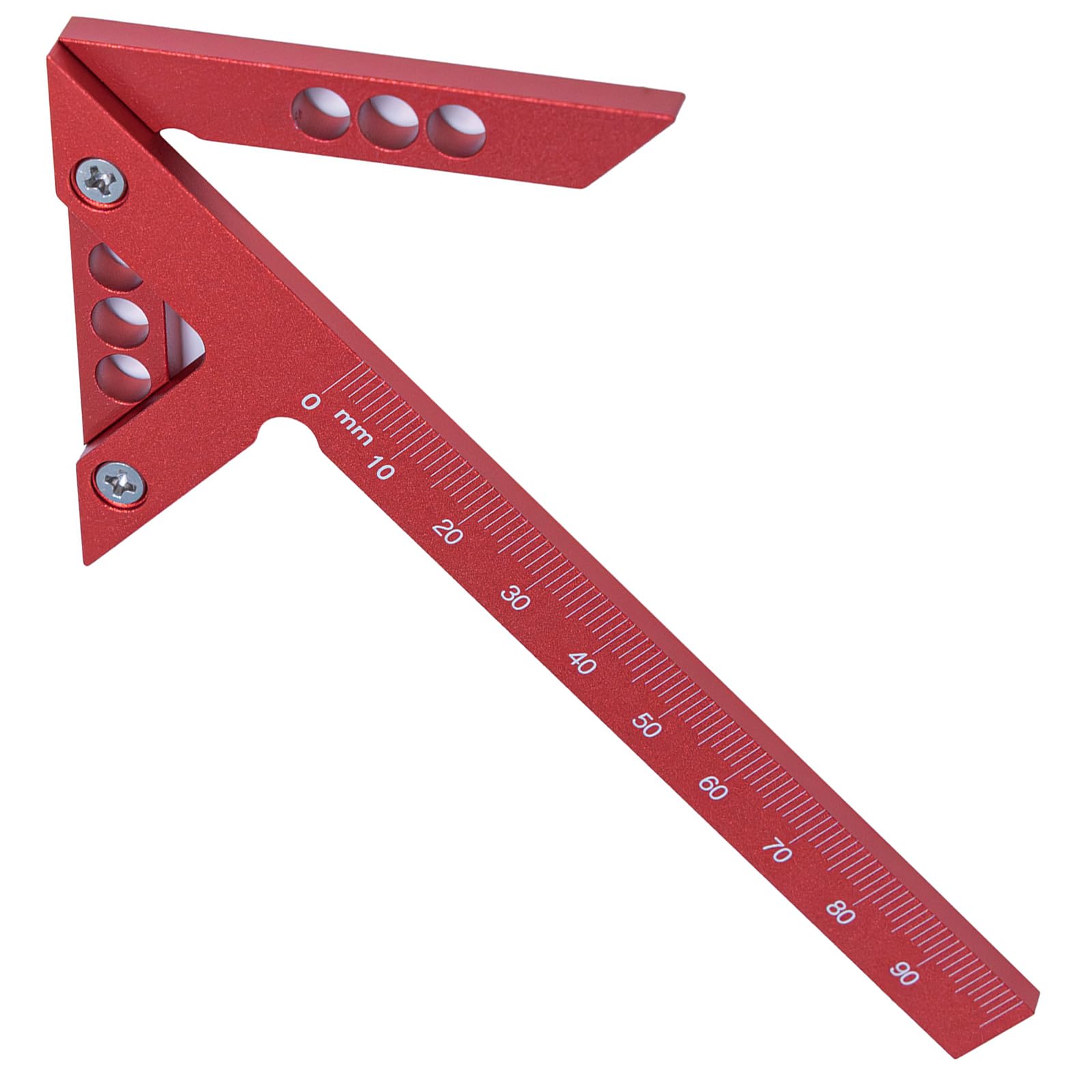 Limeow 1 Pc Centre Finder Centre Scribe Woodworking Center Scribe Square Center Scribe Angle Measurement Tool for Woodworking Measurement Hardware Processing Cylindrical Centring and Angle Marking