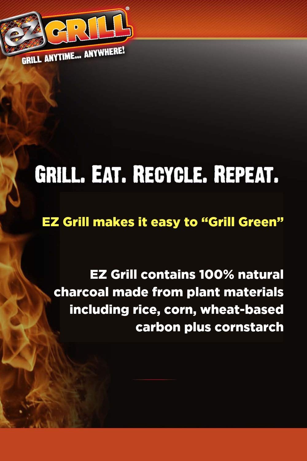 Disposable Grill by EZ Grill, Small Size Disposable Charcoal BBQ