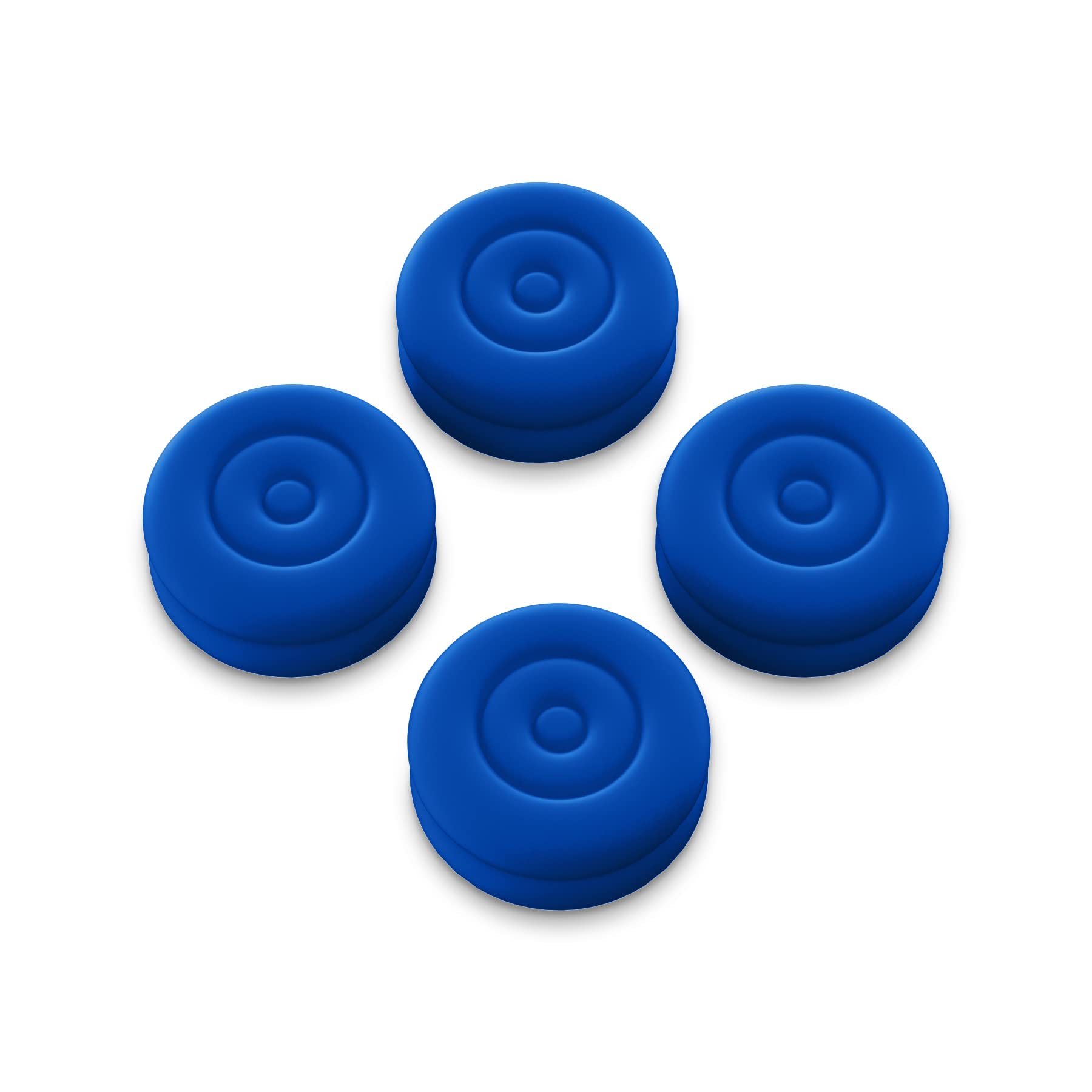 PlayVital Thumbs Cushion Caps Thumb Grips for ps5, for ps4, Thumbstick Grip Cover for Xbox Series X/S, Thumb Grip Caps for Xbox One, Elite Series 2, for Switch Pro Controller - Blue