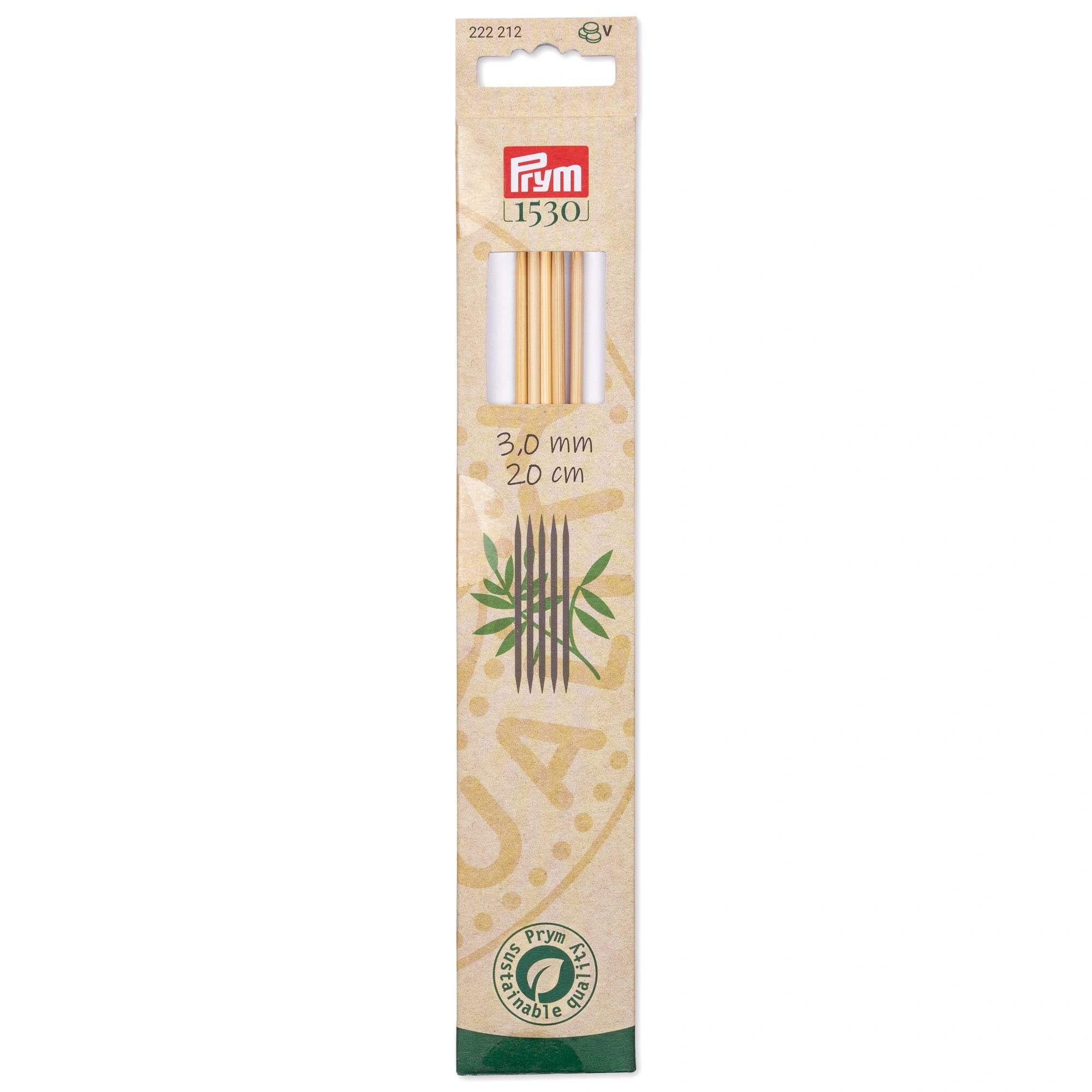 Prym Bamboo Needle, Wood-Coloured, One Size