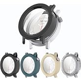Qaerre 4 Pack for CMF Watch 3 Pro Screen Protector Case Compitible with CMF Watch 3 Pro Smart Watch, Ultra-Thin Scratch Resistant Cover with Tempered Glass for Women Men