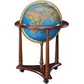 Replogle Globes Illuminated Lafayette Globe, Blue Ocean, 16-Inch Diameter