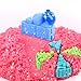 MOTION SAND, 2LBS Shimmering Play Sand for Kids (Include 3 Colors), Cake Playset Molds Kit, Magic Play Sand with 20 Pcs Sand Molds and 1 Sand Tray