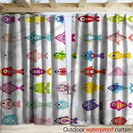 Amazon Com Warmfamily Aquarium Waterproof Sliding Door Curtains