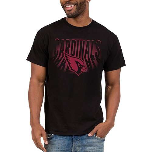 Junk Food Clothing x NFL - Arizona Cardinals - Team Spotlight - Unisex Adult Short Sleeve Fan T-Shirt for Men and Women - Size 3X-Large