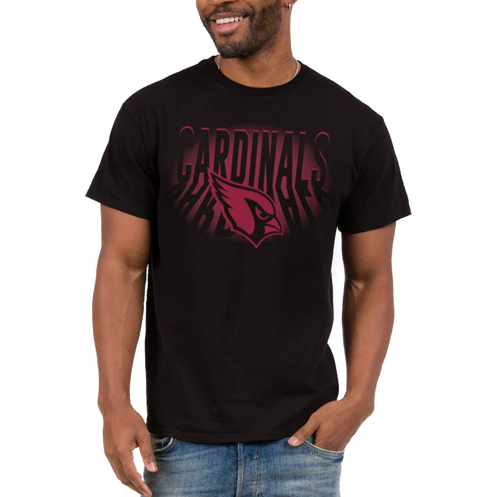 Junk Food Clothing x NFL - Arizona Cardinals - Team Spotlight - Unisex Adult Short Sleeve Fan T-Shirt for Men and Women - Size XX-Large Image