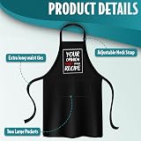 SC Products Funny Men's Apron "Mr Good Lookin' is Cookin'" 2 Pockets Gift Dad view 3