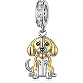 Zunxinsan Beagle Charm Sterling Silver Beagle Gifts Dog Jewelry Gifts for Women