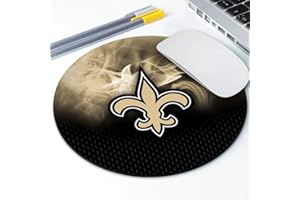 ZYJTEK Sports Round Mouse Pad,Purple Design Non-Slip Rubber Base Mousepad for Computers Laptop Desk,Gaming Mouse Mat for Football Fans