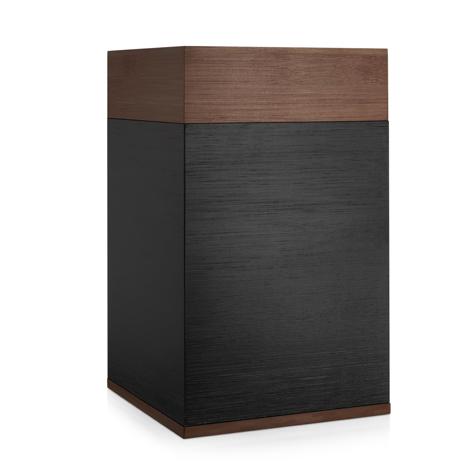 Photo 1 of SOITIS Handcrafted Walnut Wood Urn for Ashes - Adult Large Cremation Urn for Men Women - Memorial Keepsake Box for Human Ashes - Elegant Funeral Keepsake with Bamboo Top