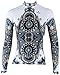 QinYing Cycling Jersey, Women Patterns Stylish Breathable Bicycle Jersey Long Sleeve White S
