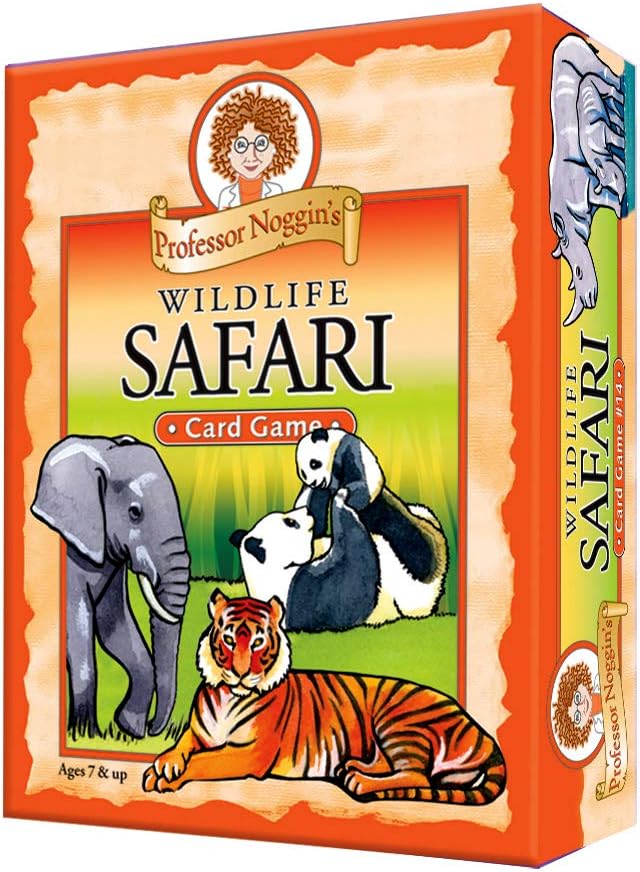 Professor Noggin's Wildlife Safari - A Educational Trivia Based Card Game For Kids