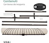 VITA5 Hammock Stand with Sidetable Two Person Heavy Duty 200 kg Beige view 9