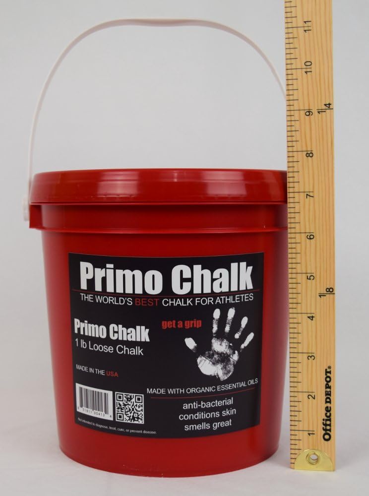 Primo Chalk Stop ruining Your Hands 1lb Bucket, The Way Climbing and Lifting Chalk Should be. Switch to Primo Gym Chalk and Experience The Difference for Yourself. : Gymnastics Chalk : Sports & Outdoors