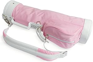 GENERIC Bogeys2Birdies Children's Golf Bag, Kids Carry Bag, Small Sunday Bag for Childrens Golf Clubs, Ages 5-8, Boys and Girls, Pink and Blue