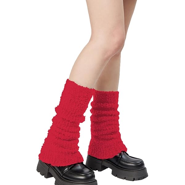 V28 Leg Warmers For Women - 20" Knit Soft Socks For Yoga, Dance, Fitness, Y2K Style 4 thumbnail image