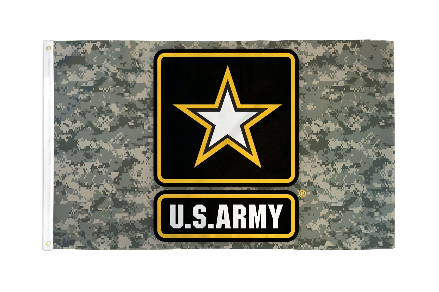 AZ FLAG - American Army Star Camo Flag - 3x5 Ft - 100D Polyester Us Army Banner with Two Metal Grommets - Fade Resistant - Vivid Colors - 3' x 5' Feet - 150x90 Cm