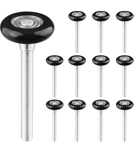 Garage Door Rollers 2″ Tire 7 Bulged Zinc Stem 11 Ball Bearing 12