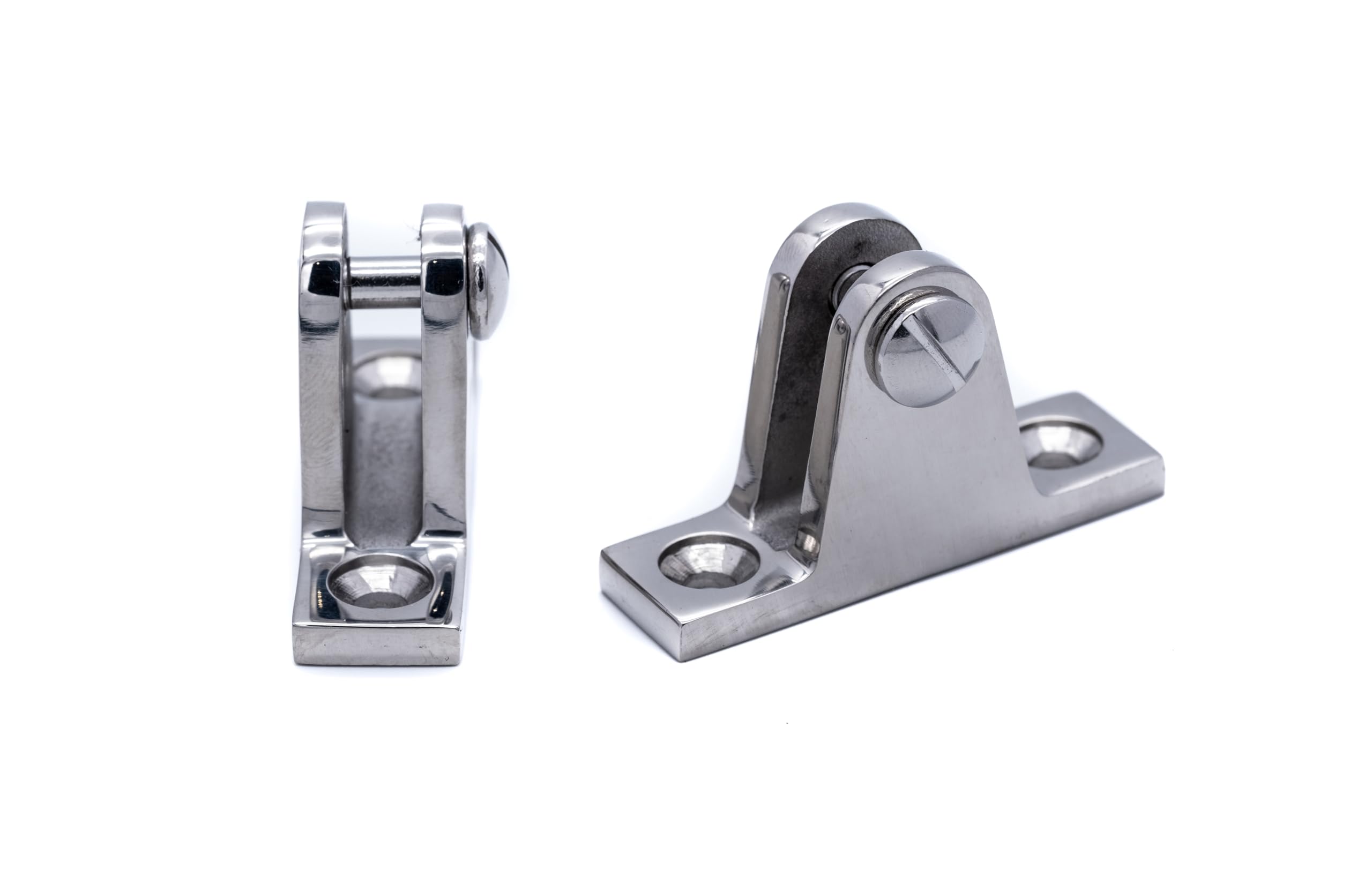 2pcs Bimini Deck Hinge Mount 90° Stainless Steel Marine Grade Boat Fitting