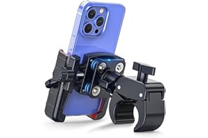 MARSRIDER 3rd-Gen Anti-Vibration Motorcycle Phone Mount Bike Phone Holder [Camera Frinedly] E-Bike Handlebar Phone Holder wit