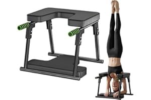 Noliven Yoga Inversion Chair, Capacity of 440Lbs, Multifunctional Fitness Yoga Inversion Stool with Soft Mat and Safety Rail,