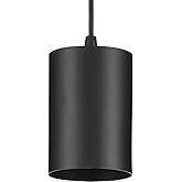 Progress Lighting P500355-031 5IN CYL RNDS Cylinder, Black, 9.80x5.00x5.00