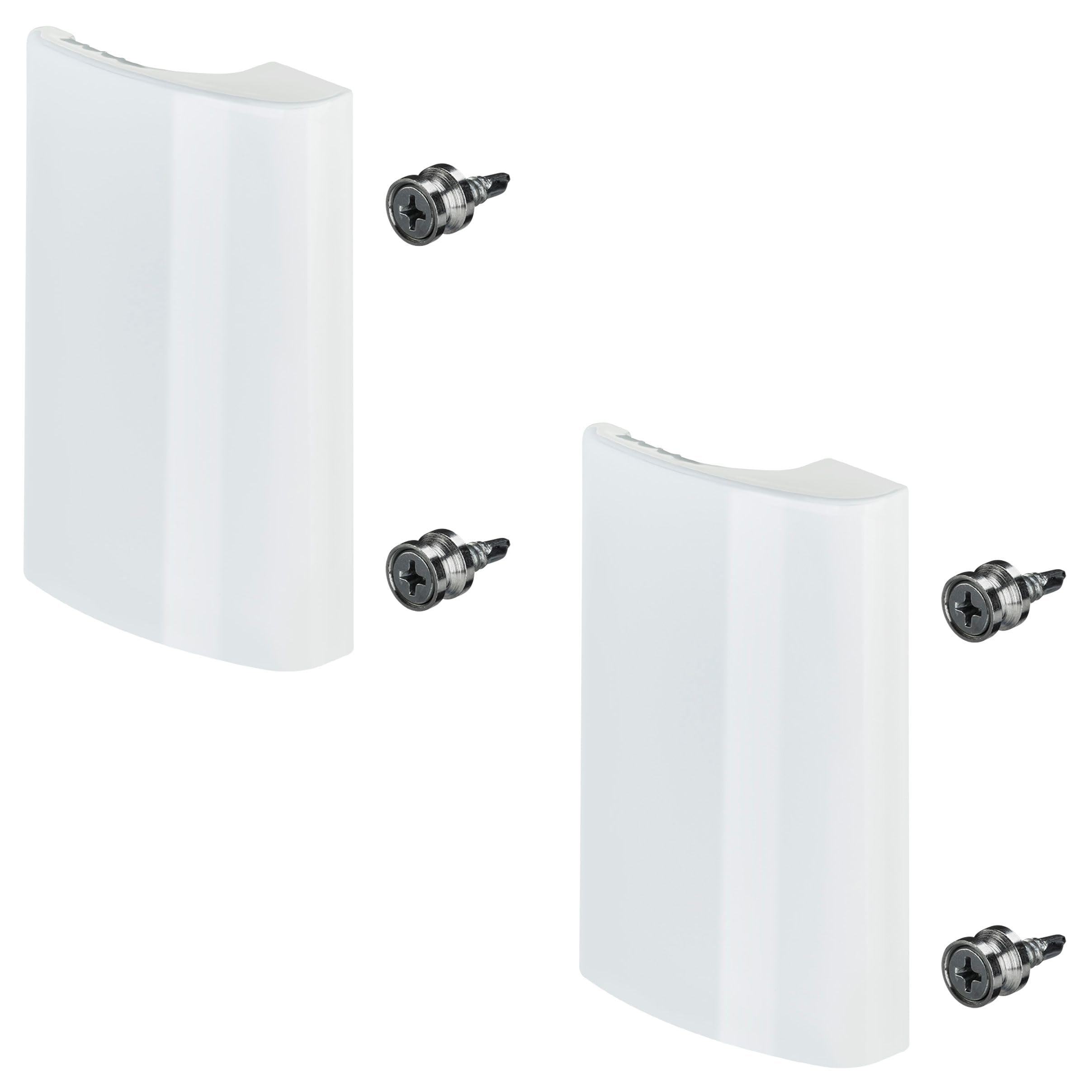 2X Balkontürgriffe SEJA Aluminium / 82 x 52 x 20 mm/weiß Türgriff von SO-TECH®