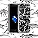 iPhone 7 Case, iPhone 7 Clear Cases, GMYLE Hybrid [Anti Shock] Clear Soft TPU Bumper + Bones Pattern Hard Back Cover Designer Protective Case for Apple iPhone 7 - Dinosaur
