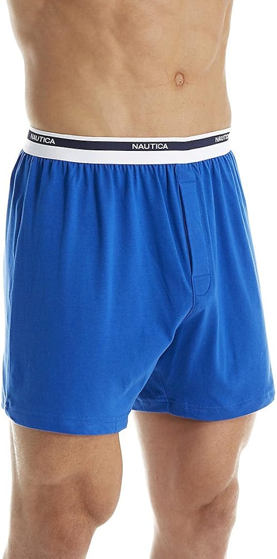 Buy Nautica Men's Loose Knit Boxer Solid at Amazon.in