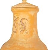 Charles Bentley Large Terracotta Chiminea Patio Heater Wood Burning Rustic view 6