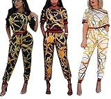 Mintsnow Women's 2 Piece Outfits Floral Bodycon Sweatsuits Set Tracksuits