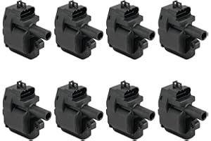 PHILTOP UF192 Ignition Coil Pack Compatible with 1997-2004 Corvette, 1998-2002 Firebird Formula/Trans Am Camaro Z28/Z28 SS, 2001-2002 Silverado 2500 HD 8.1 Base/LS, Set of 8
