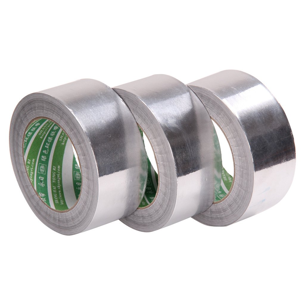 Xpork 3 Rolls 48mmx50m Aluminum Foil Tape Self Adhesive Heat Proof