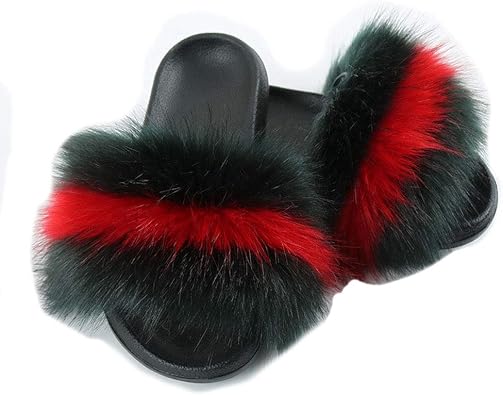 faux fur slides cheap