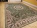 Stunning Green Silk Rug Persian Area Rugs Green Ivory Foyer Rugs Indoor Door Mats Green 2x3 Small Rugs for Bedrooms (2'x4' Kitchen/door Mat)