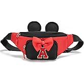 HuiLeo Kids Fanny Pack for Girls Mini Mouse Crossbody Waist Bags Birthday Gift for Girls Initial belt bag for 3-8 Ages,Black A