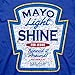 Kerusso Adult T-Shirt - Mayo Light Shine LG Christian T-Shirt,Royal Blue,Large
