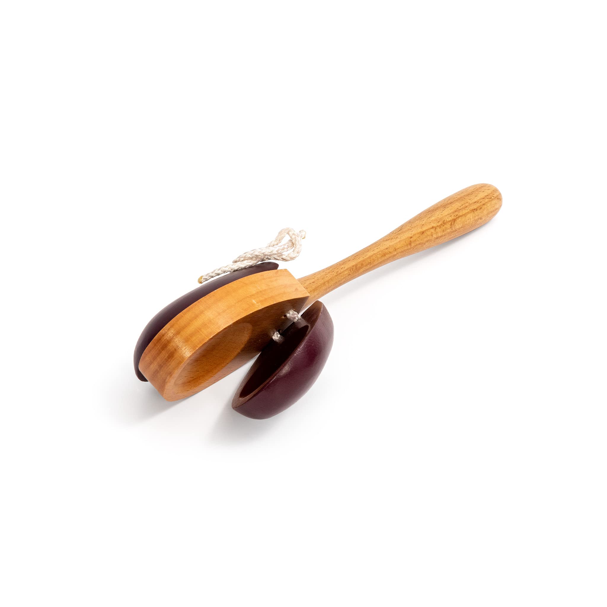 Percussion Plus wooden castanets with handle