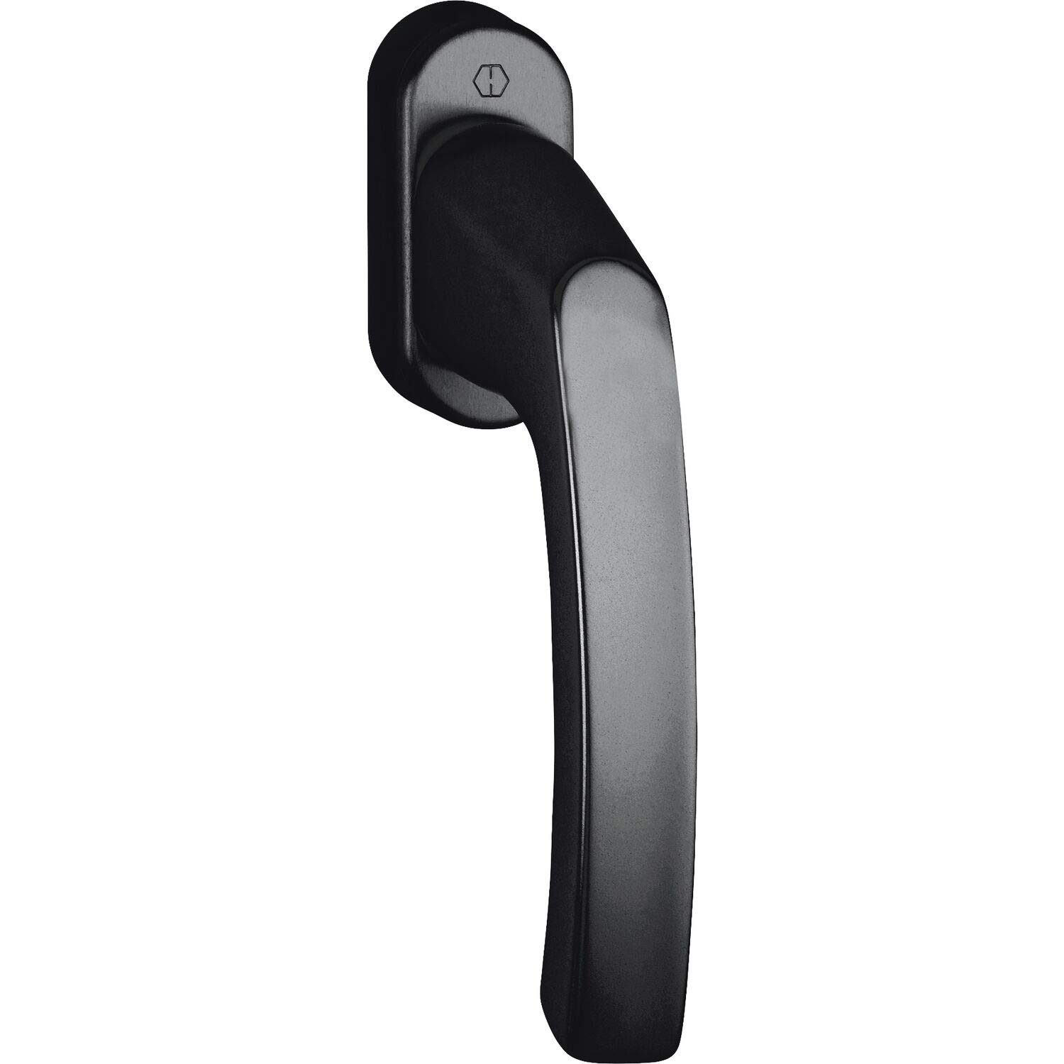 HOPPE LIÈGE window handle, VK 7 x 40 mm, matt black aluminium