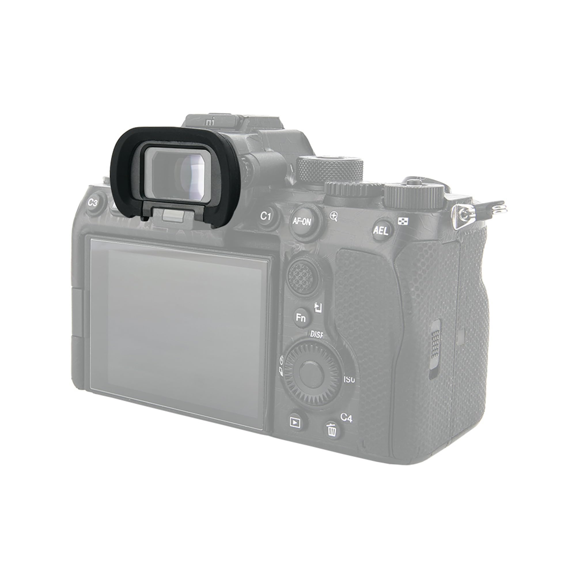 JJC Soft Silicone Eyecup for Sony Alpha A7M5 A1 A1II A9III A7RV A7SIII A7IV ILCE-1 ILCE-1M2 ILCE-7RM5 ILCE-7SM3 ILCE-7M4 Full-Frame Mirrorless Camera Replaces Sony FDA-EP19 Eyepiece