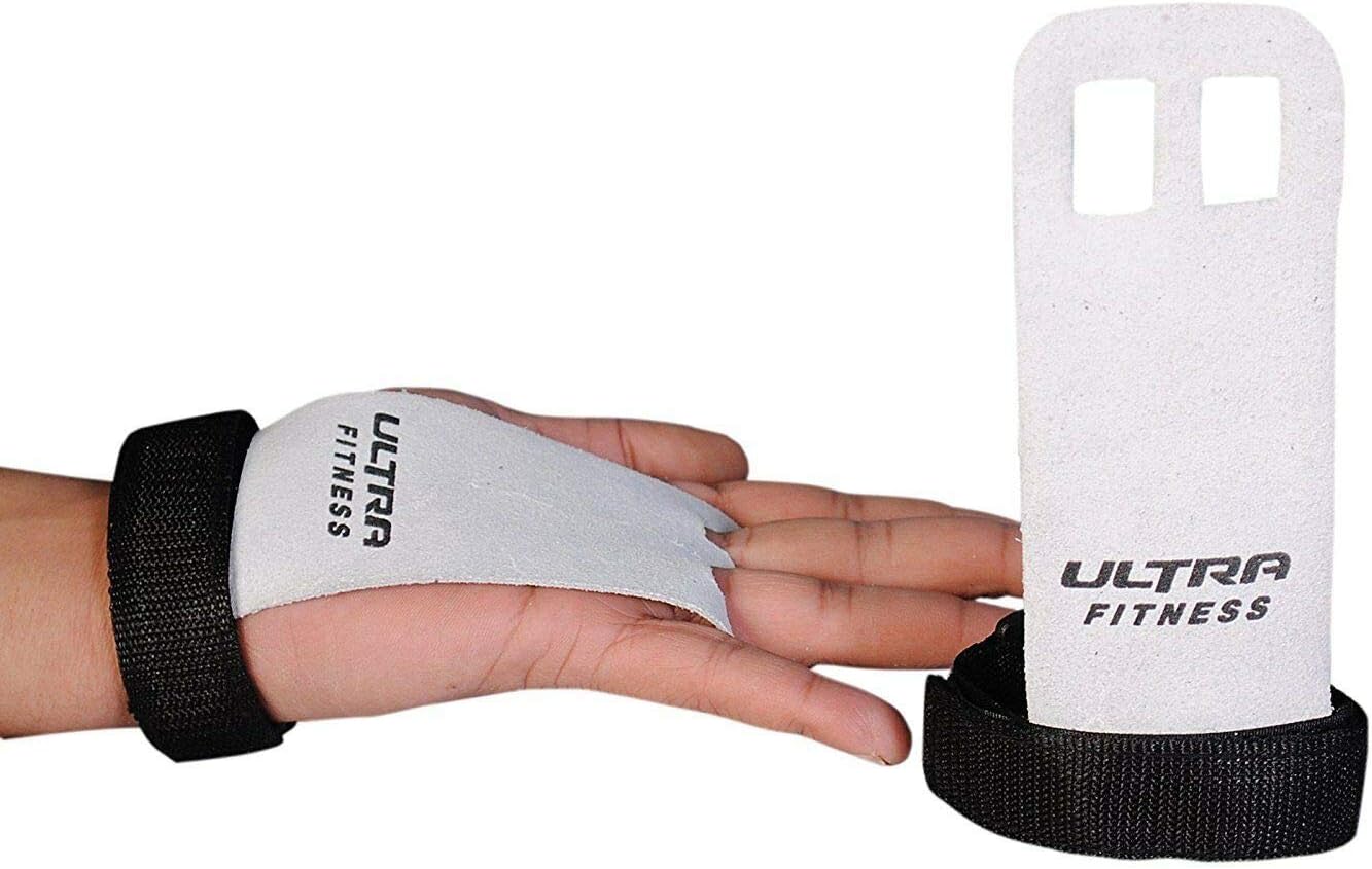 ULTRA FITNESS Gymnastics Grips Palm Protectors Leather Gloves Pair ...