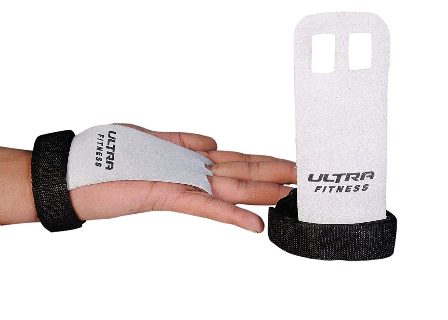 ULTRA FITNESS Leather Grips Gymnastic Palm Protectors Hand Guards Gym Gloves Pull up