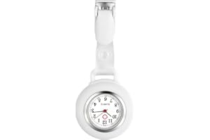 1-7 Pack Nurse Watch with Second Hand for Women and Men Snap Lapel Hanging Nurse Watch Badge Stethoscope for Doctors Fob Pock