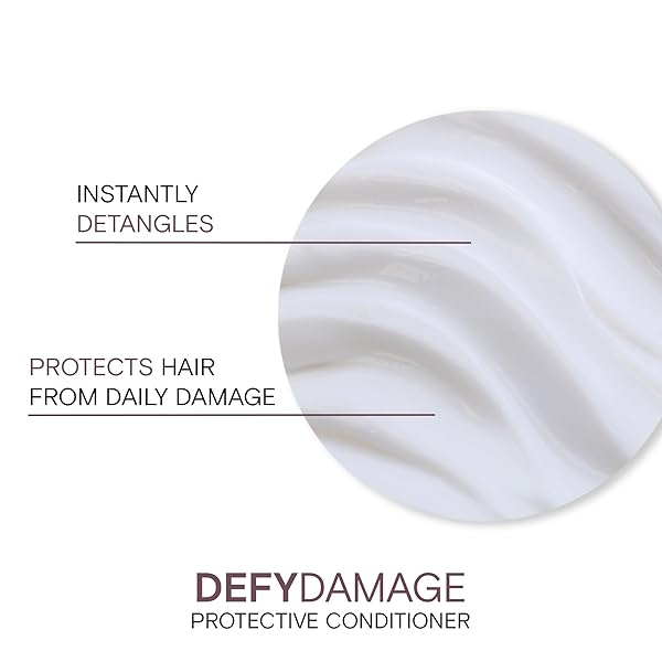 JOICO DEFY DAMAGE PROTECTIVE CONDITIONER | FOR COLOR-TREATED HAIR | STRENGTHEN BONDS & PRESERVE HAIR COLOR | WITH MORINGA SEED OIL & ARGININE | 8.5 FL OZ