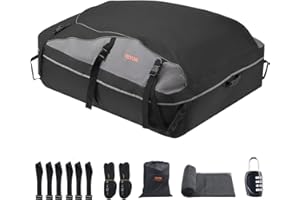 VEVOR Car Rooftop Cargo Carrier Bag, 21 Cubic Feet Cargo Carrier for Car Roof, 100% Waterproof 900D Oxford Cloth Roof Luggage